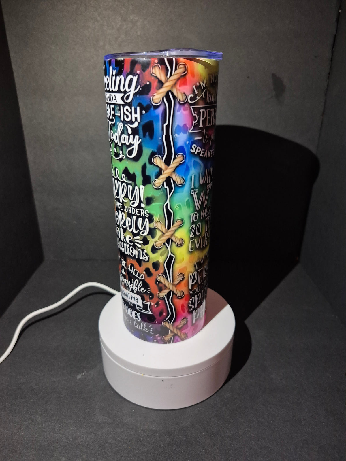 Sarcasm 20 oz stainless steel tumbler