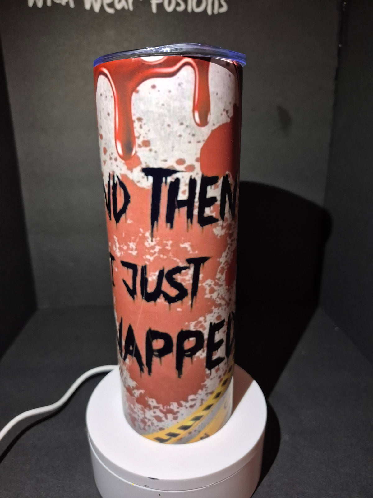 And then I just SNAPPED 20 oz stainless steel tumbler