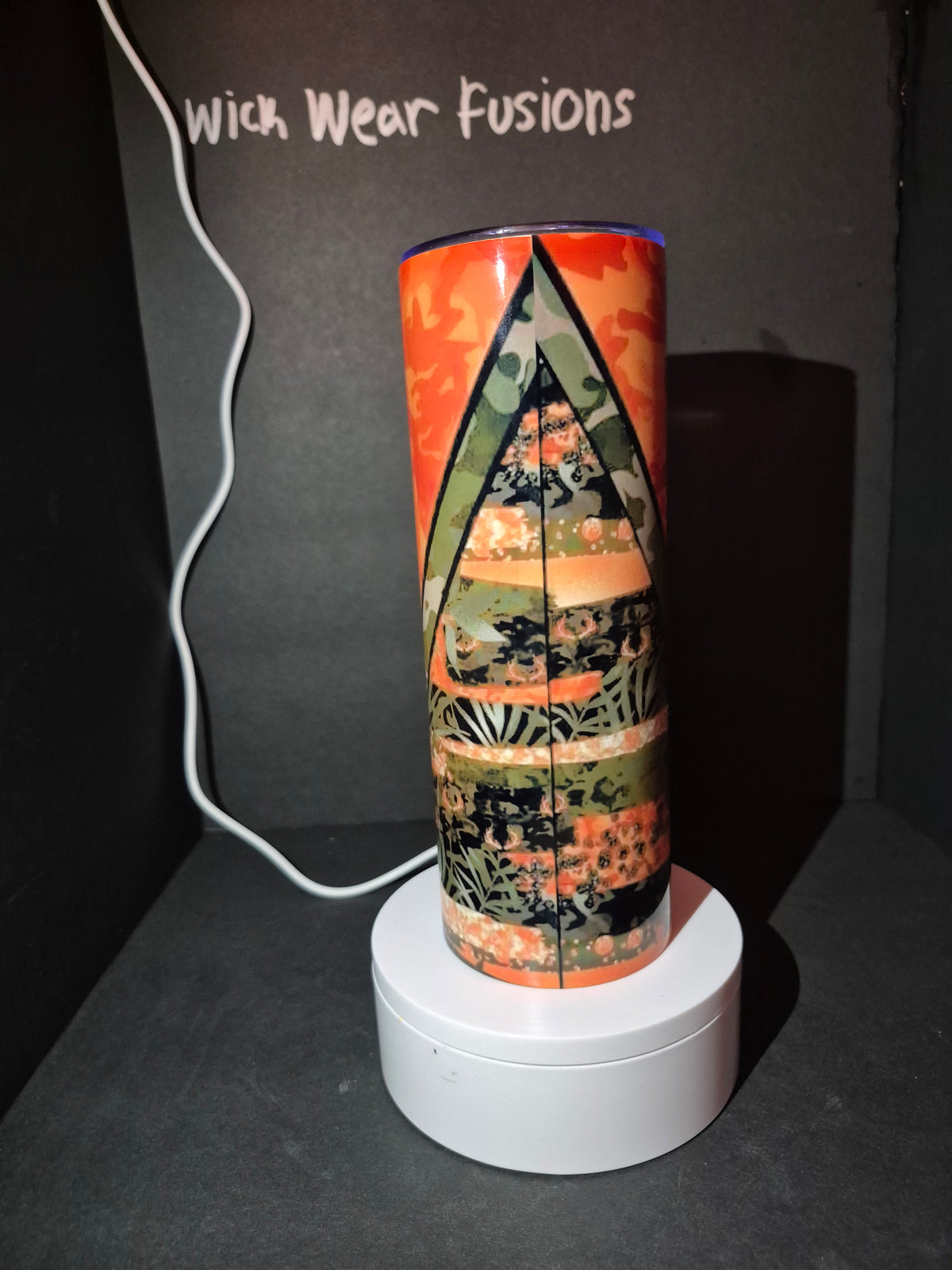 Orange Country 20 oz double wall stainless steel tumbler