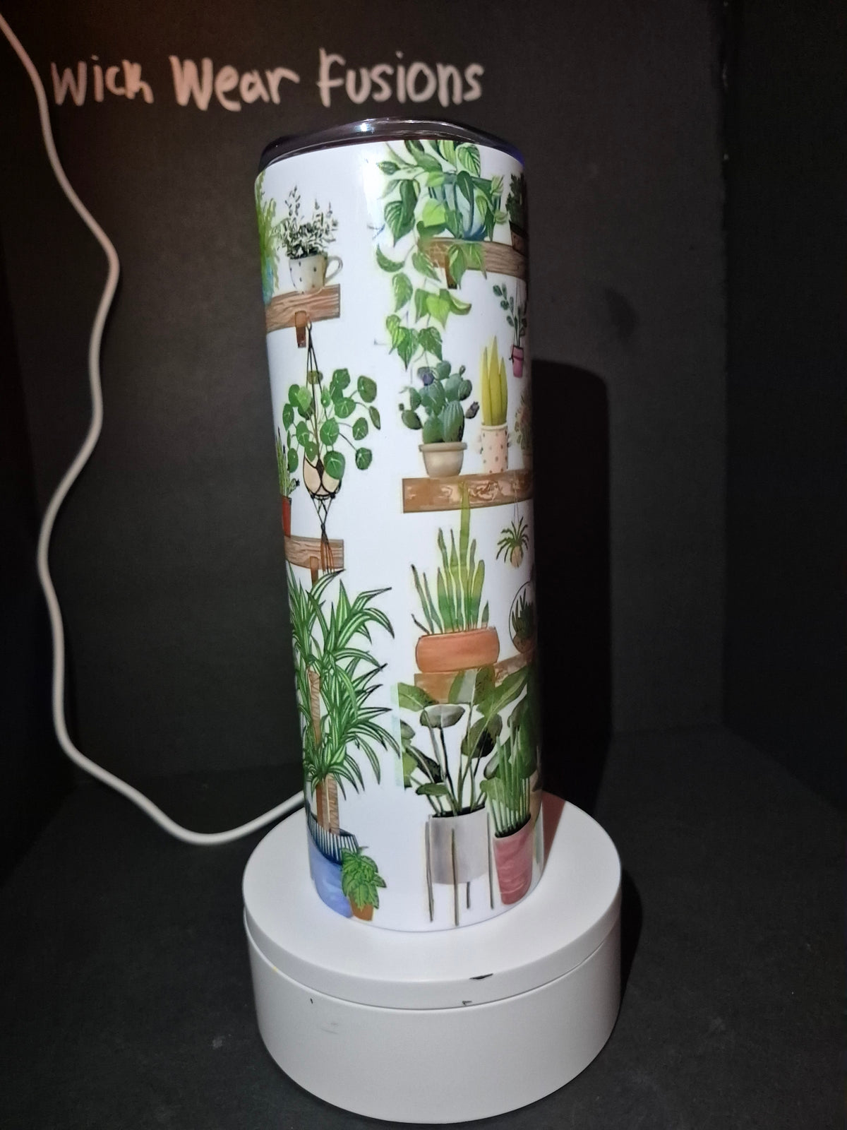 Plantaholic 20 oz double wall stainless steel tumbler