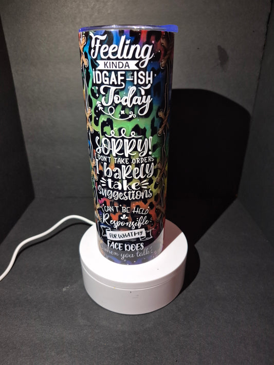 Sarcasm 20 oz stainless steel tumbler