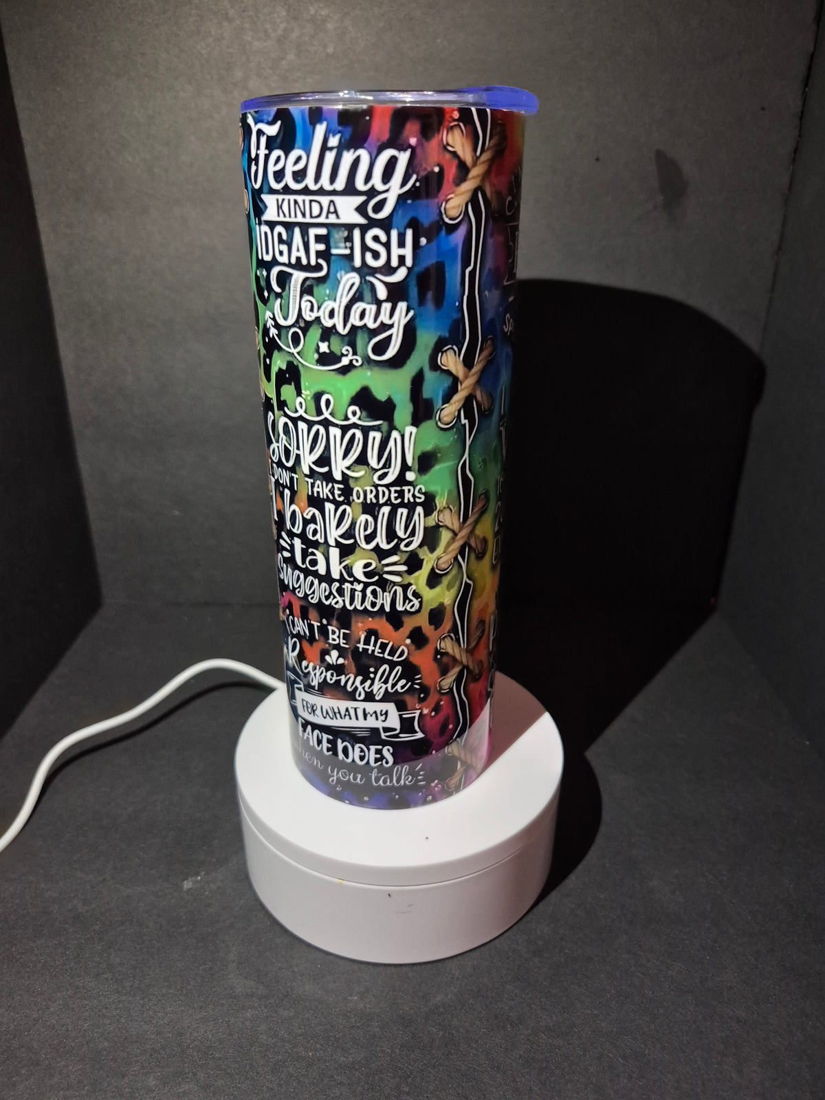 Sarcasm 20 oz stainless steel tumbler