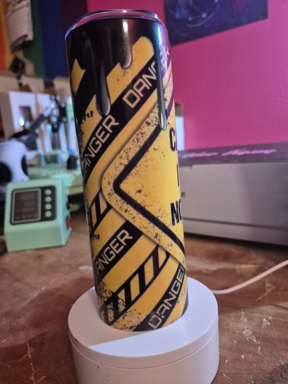 Caution I have no filter 20 oz tumbler