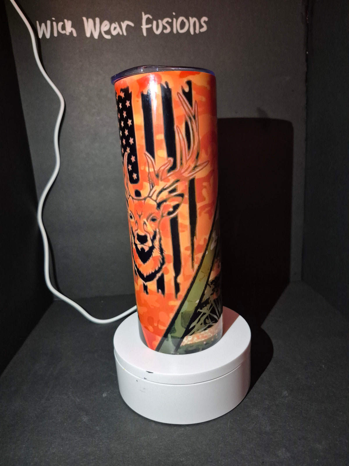 Orange Country 20 oz double wall stainless steel tumbler