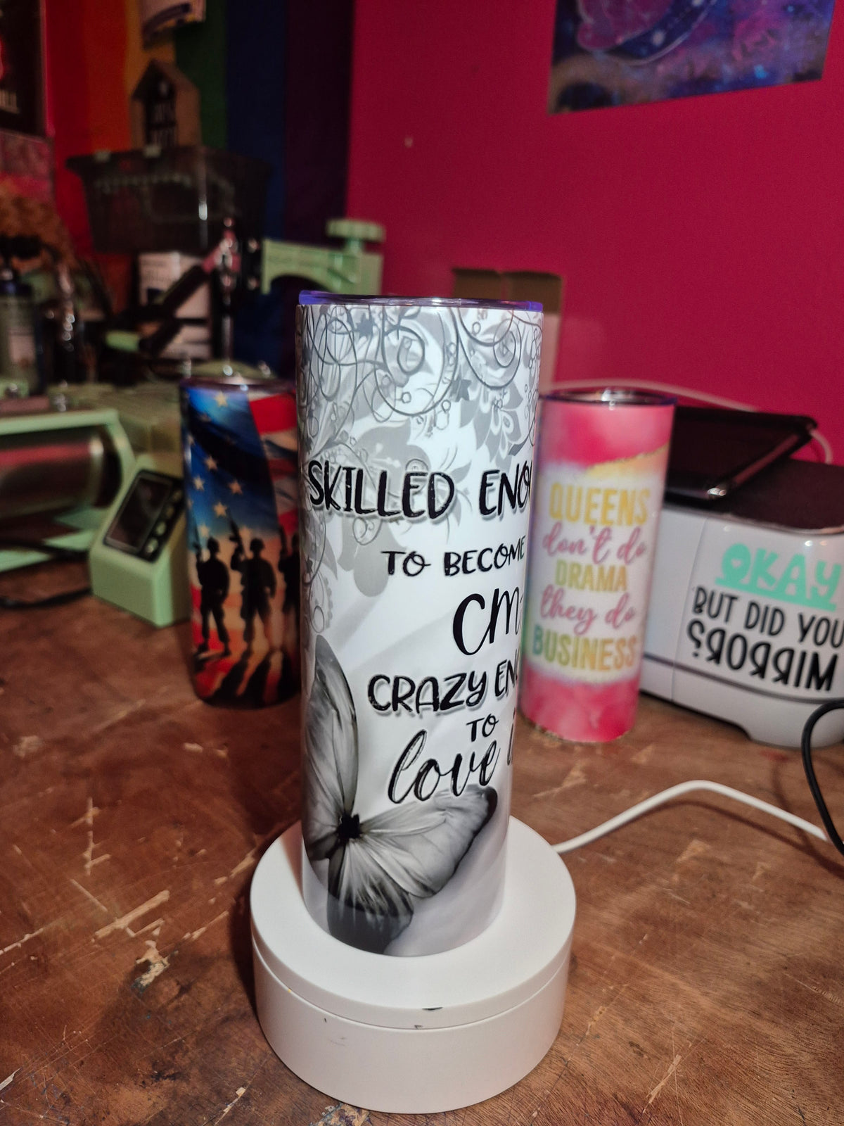 CMA 20 oz stainless steel tumbler