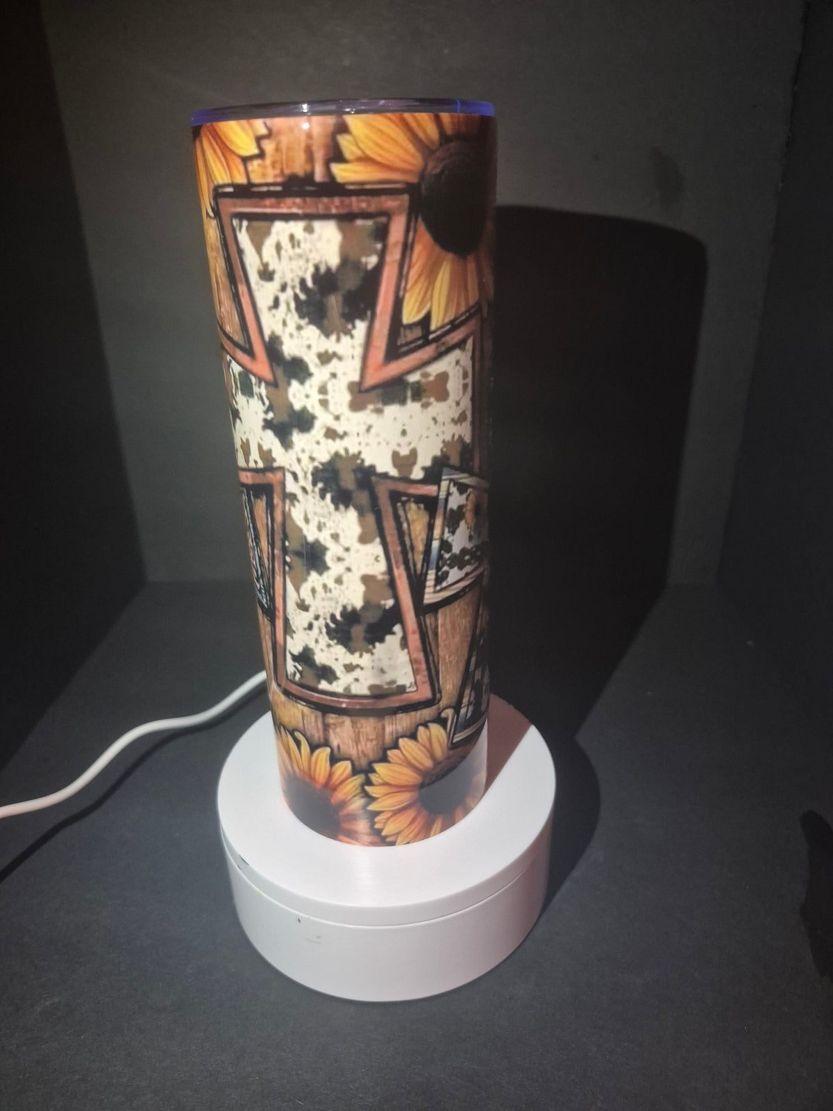 3 crosses 20 oz stainless steel tumbler