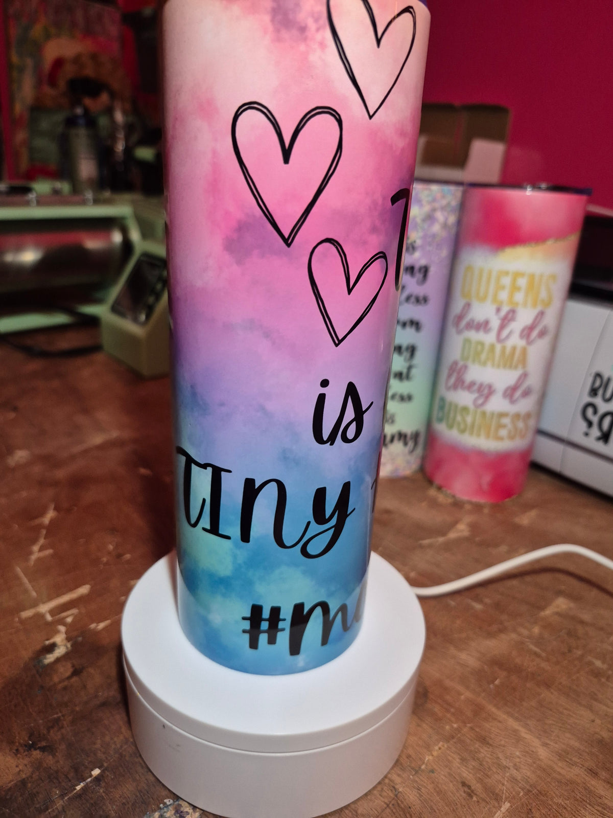 Tiny humans 20 oz stainless steel tumbler