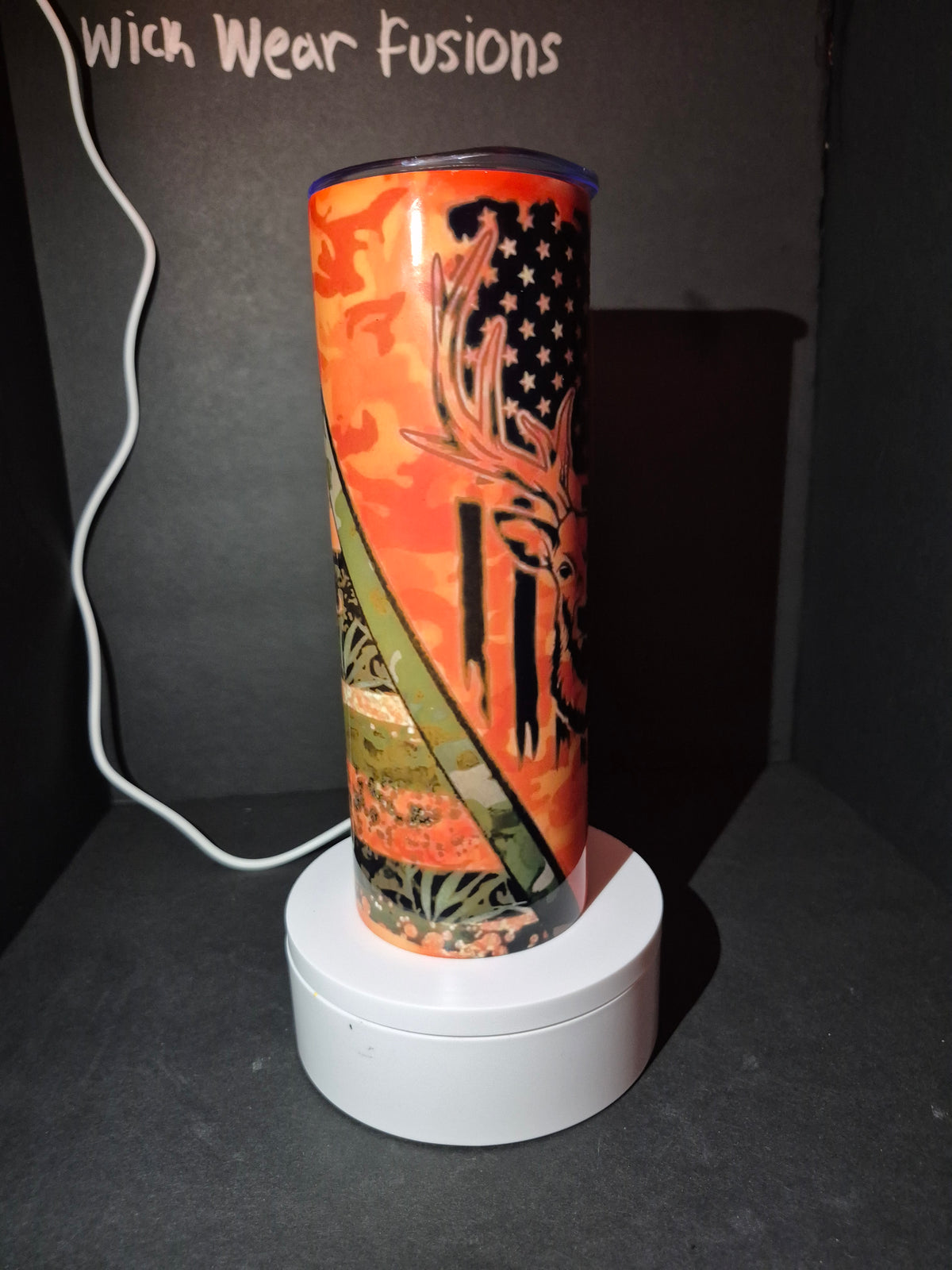 Orange Country 20 oz double wall stainless steel tumbler