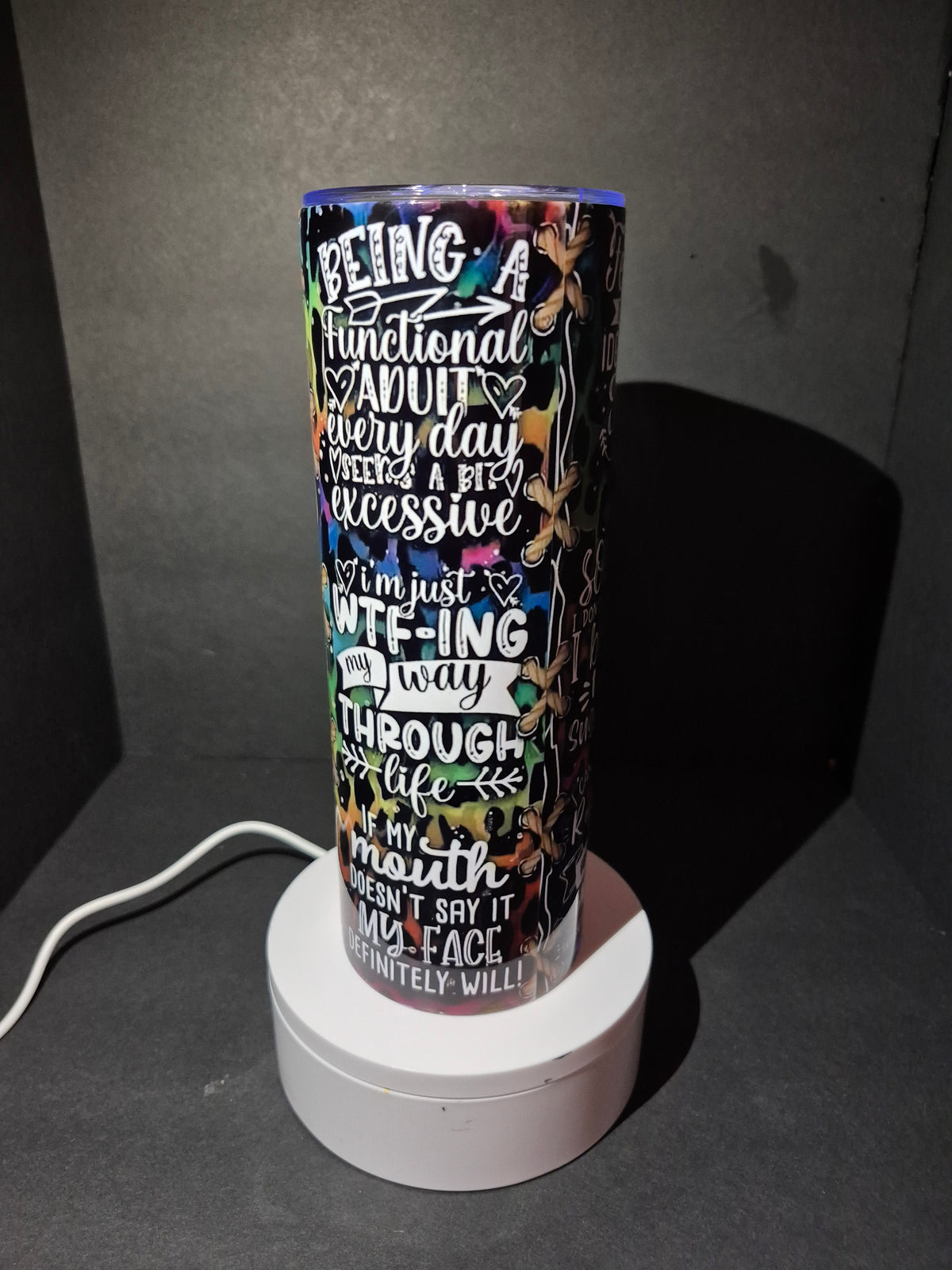 Sarcasm 20 oz stainless steel tumbler