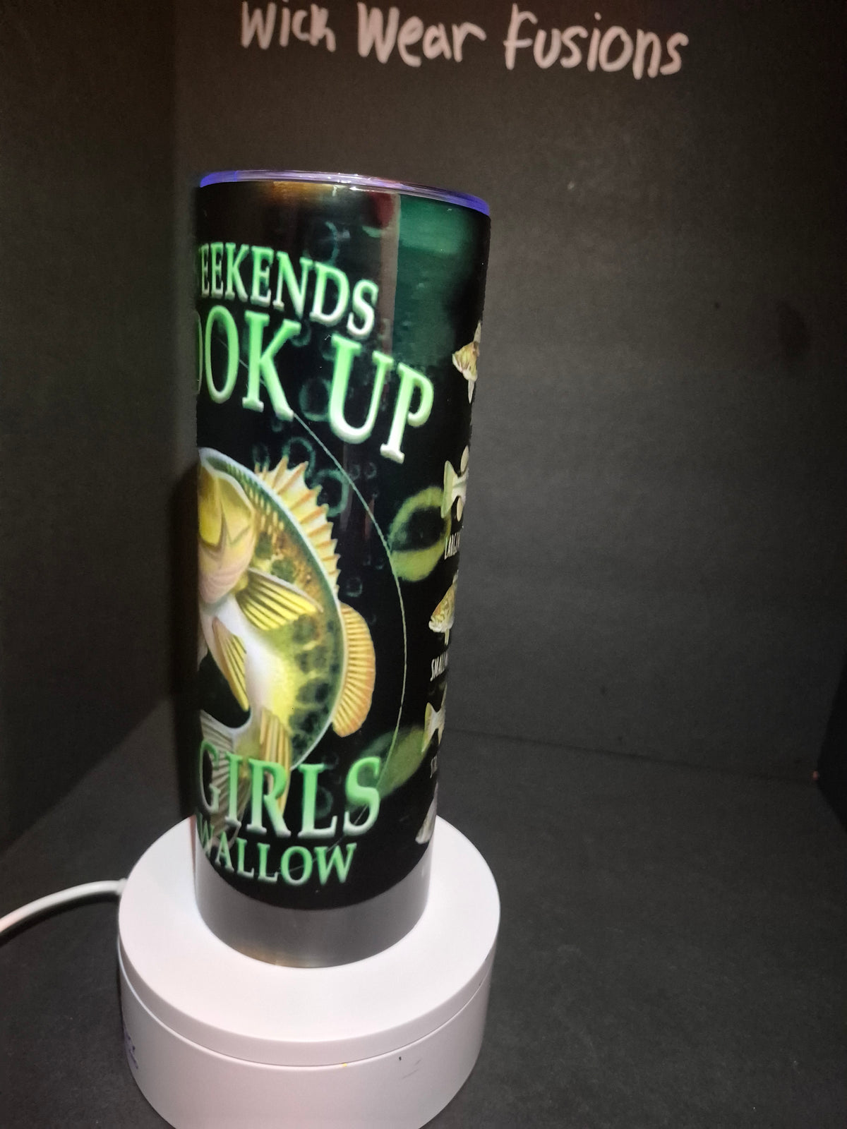 Weekend Hookup Fishing Tumbler – 20 oz Stainless Steel double wall tumbler