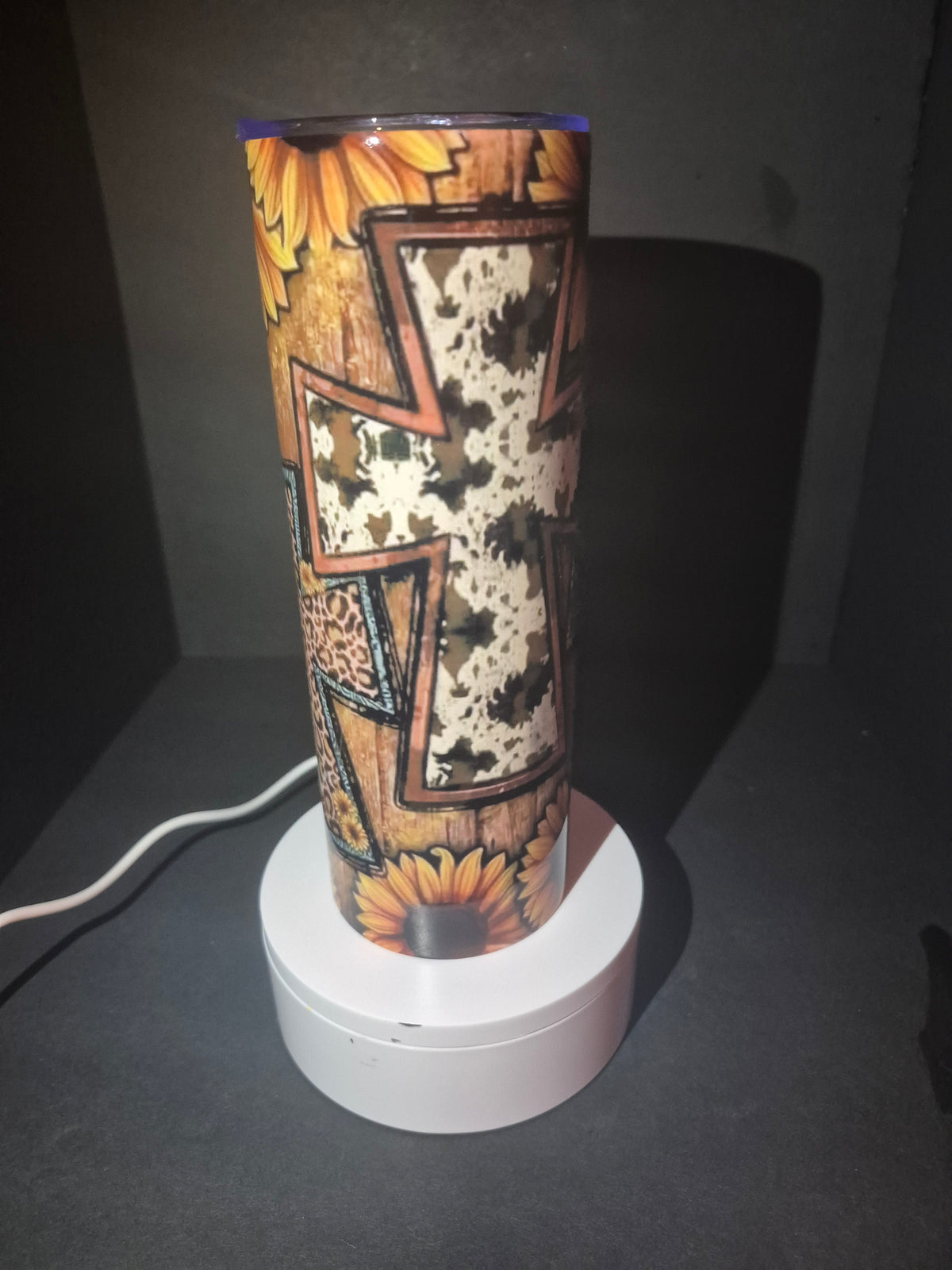 3 crosses 20 oz stainless steel tumbler