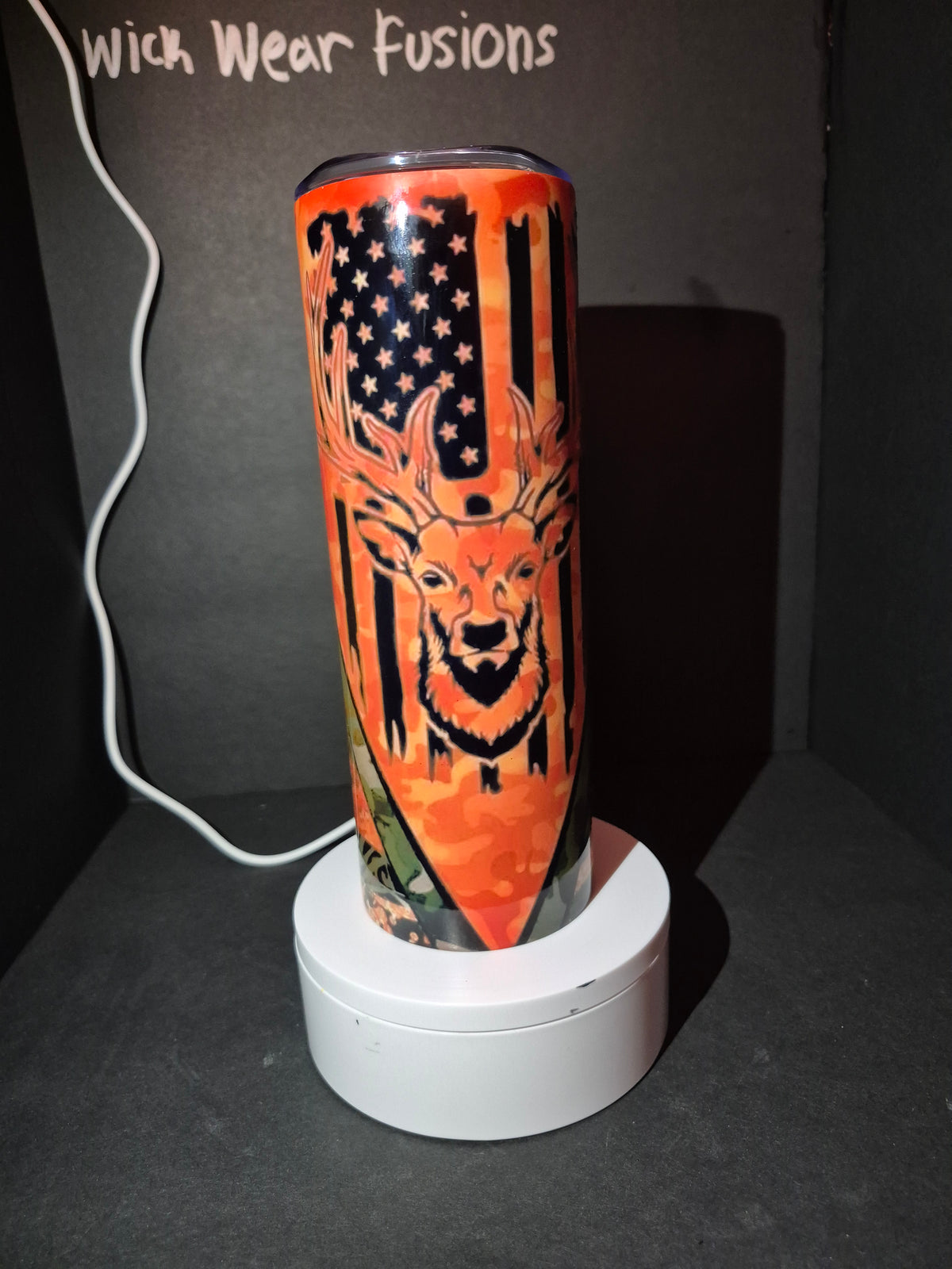 Orange Country 20 oz double wall stainless steel tumbler