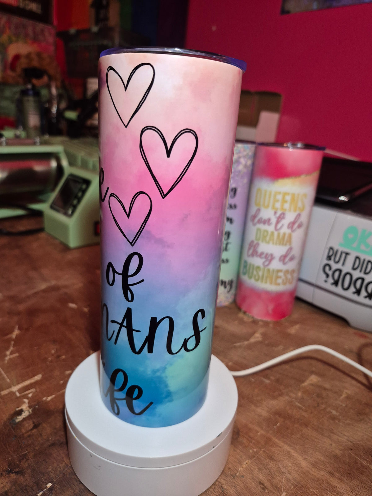 Tiny humans 20 oz stainless steel tumbler