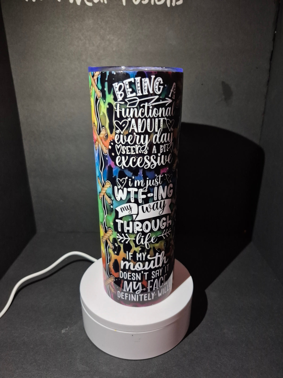 Sarcasm 20 oz stainless steel tumbler