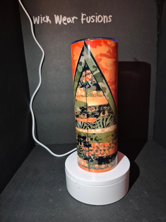 Orange Country 20 oz double wall stainless steel tumbler
