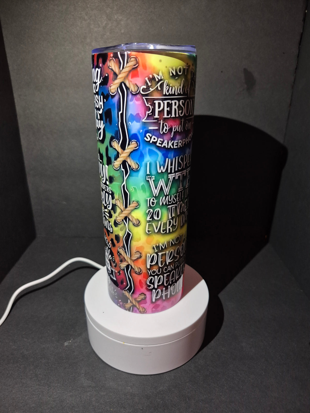 Sarcasm 20 oz stainless steel tumbler