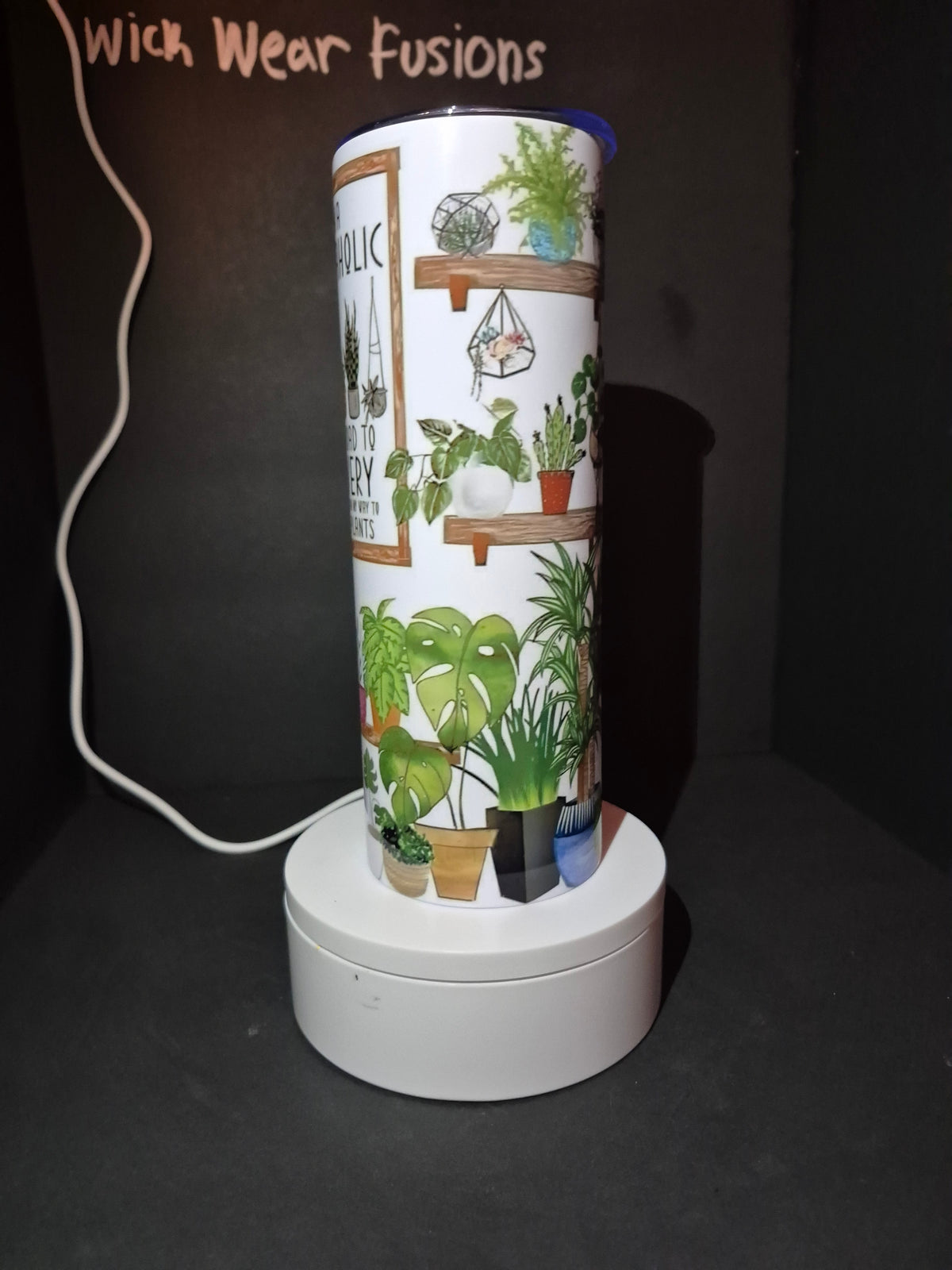 Plantaholic 20 oz double wall stainless steel tumbler