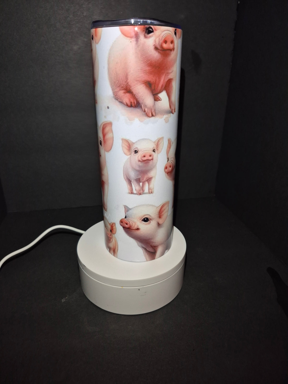 Cute pigs 20 iz stainless steel tumbler