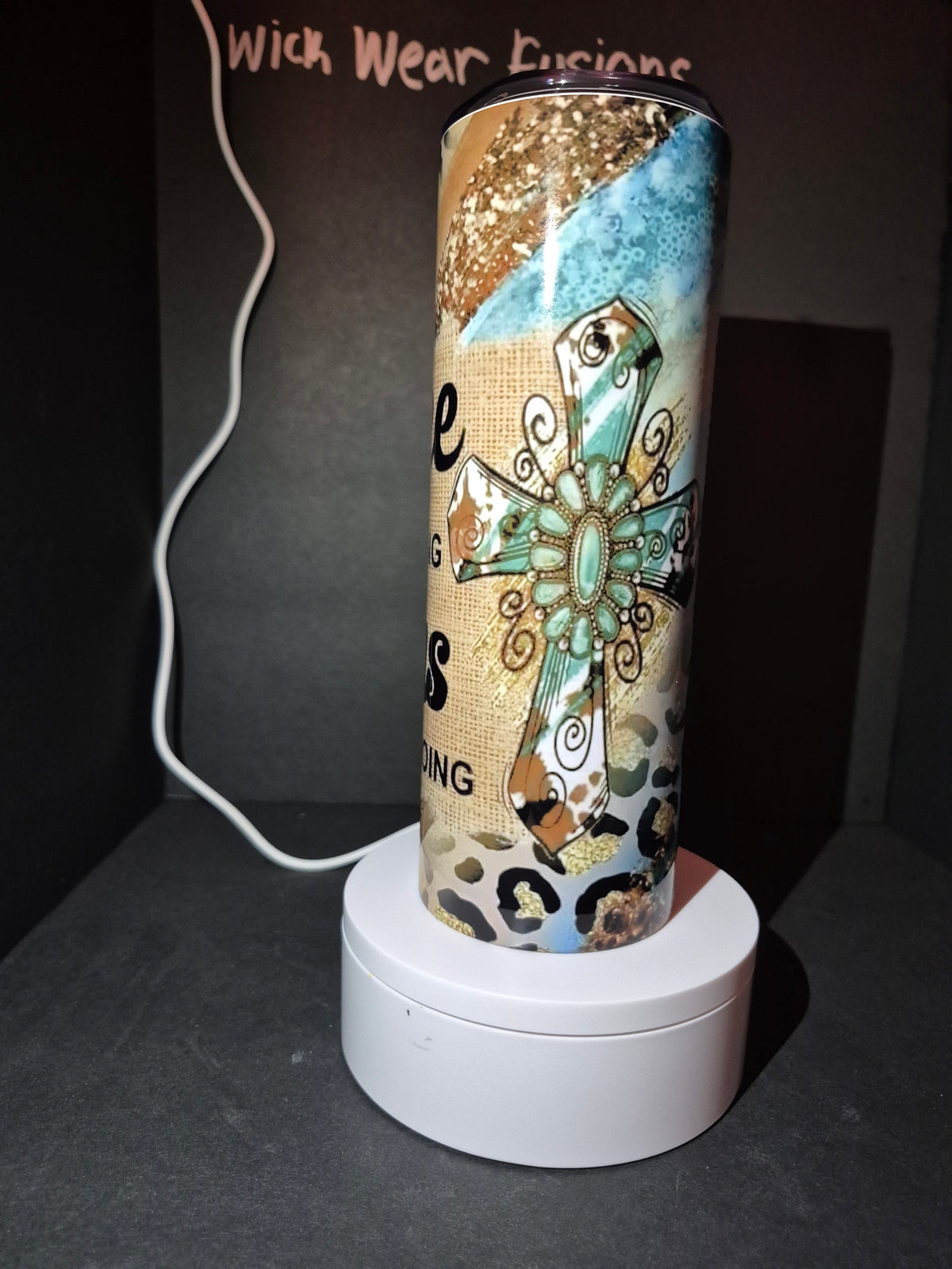 Coffee and Jesus 20 oz double wall stainless steel tumbler