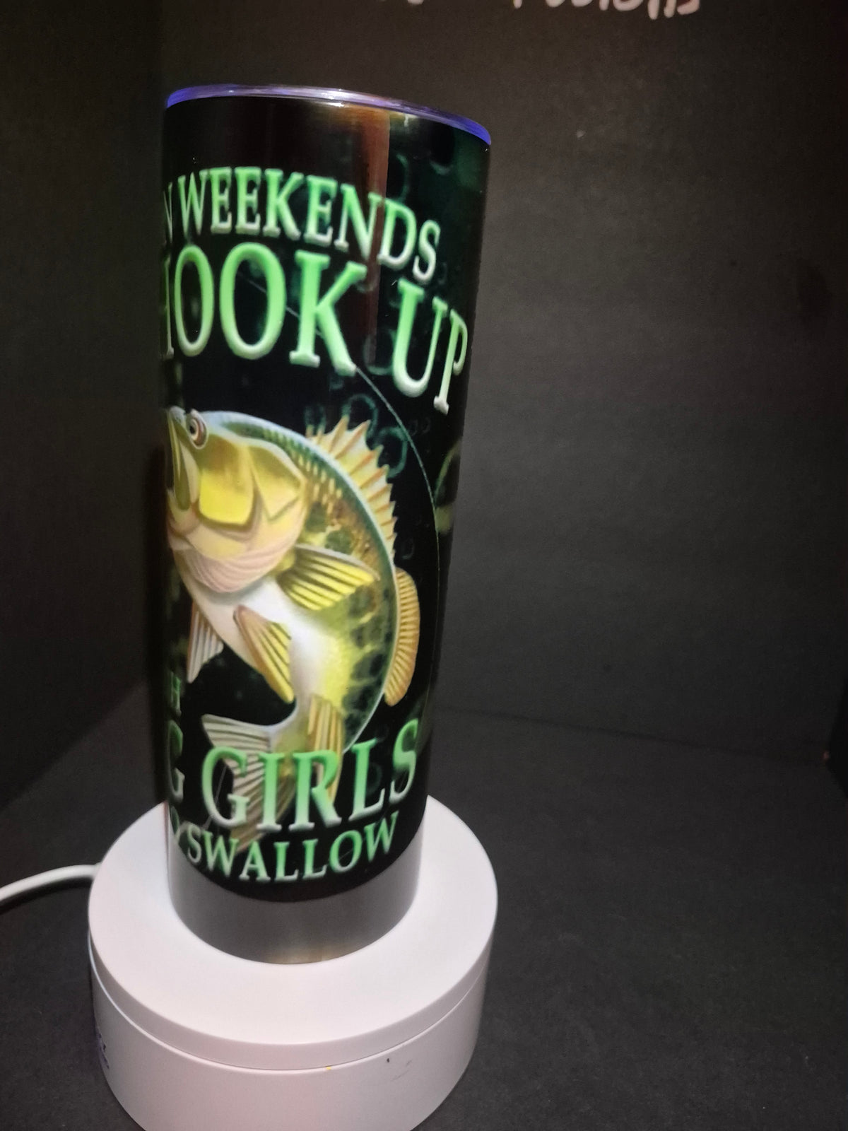 Weekend Hookup Fishing Tumbler – 20 oz Stainless Steel double wall tumbler
