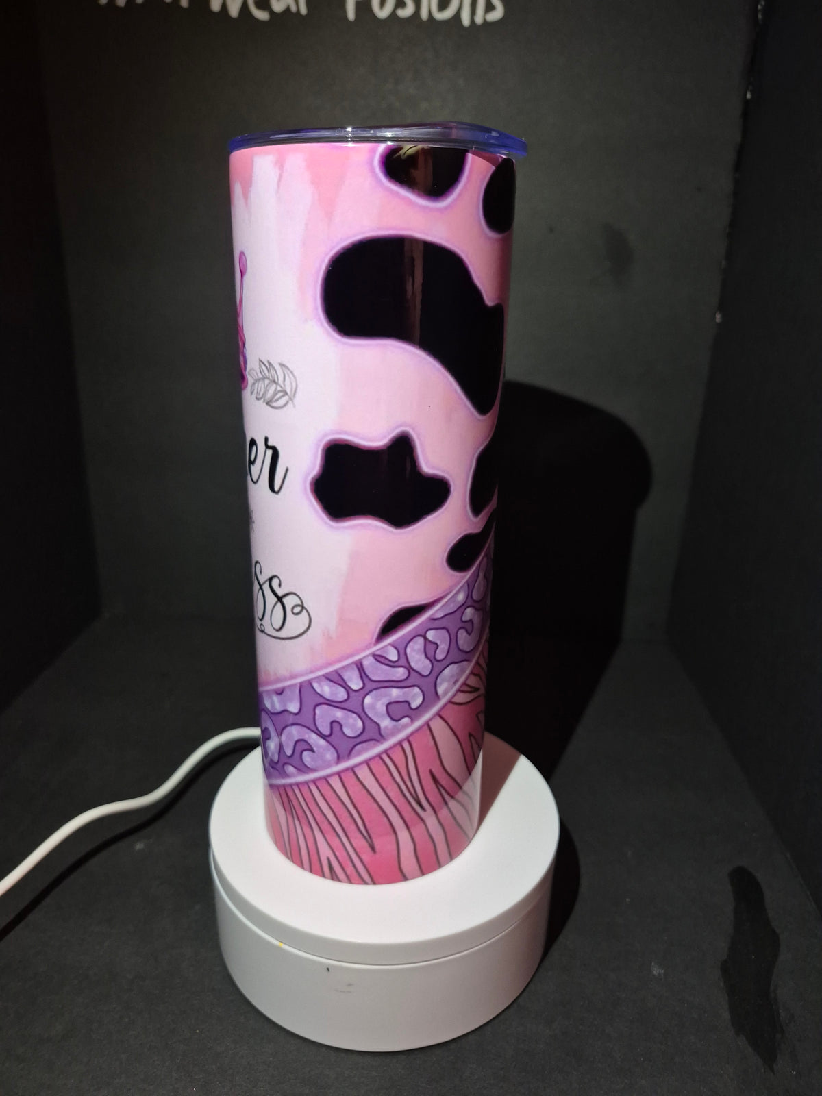Queen/Princess matching stainless steel tumbler set