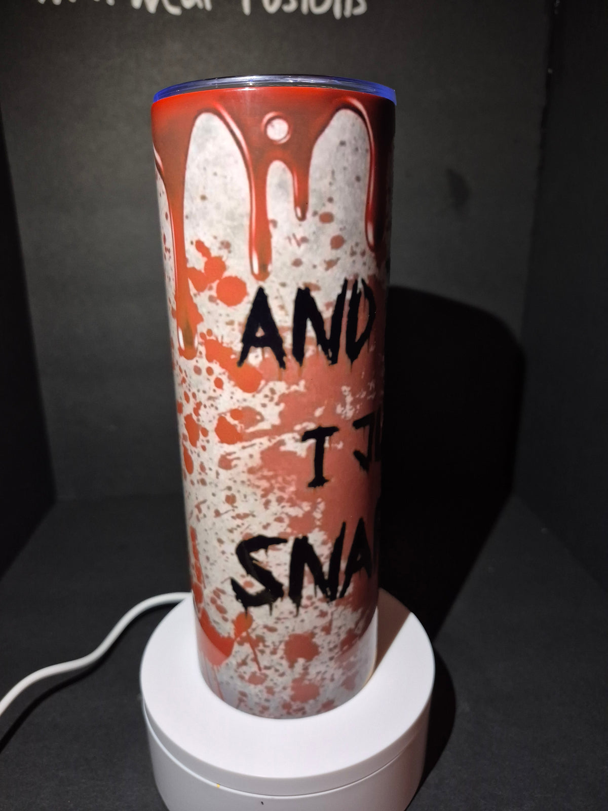 And then I just SNAPPED 20 oz stainless steel tumbler