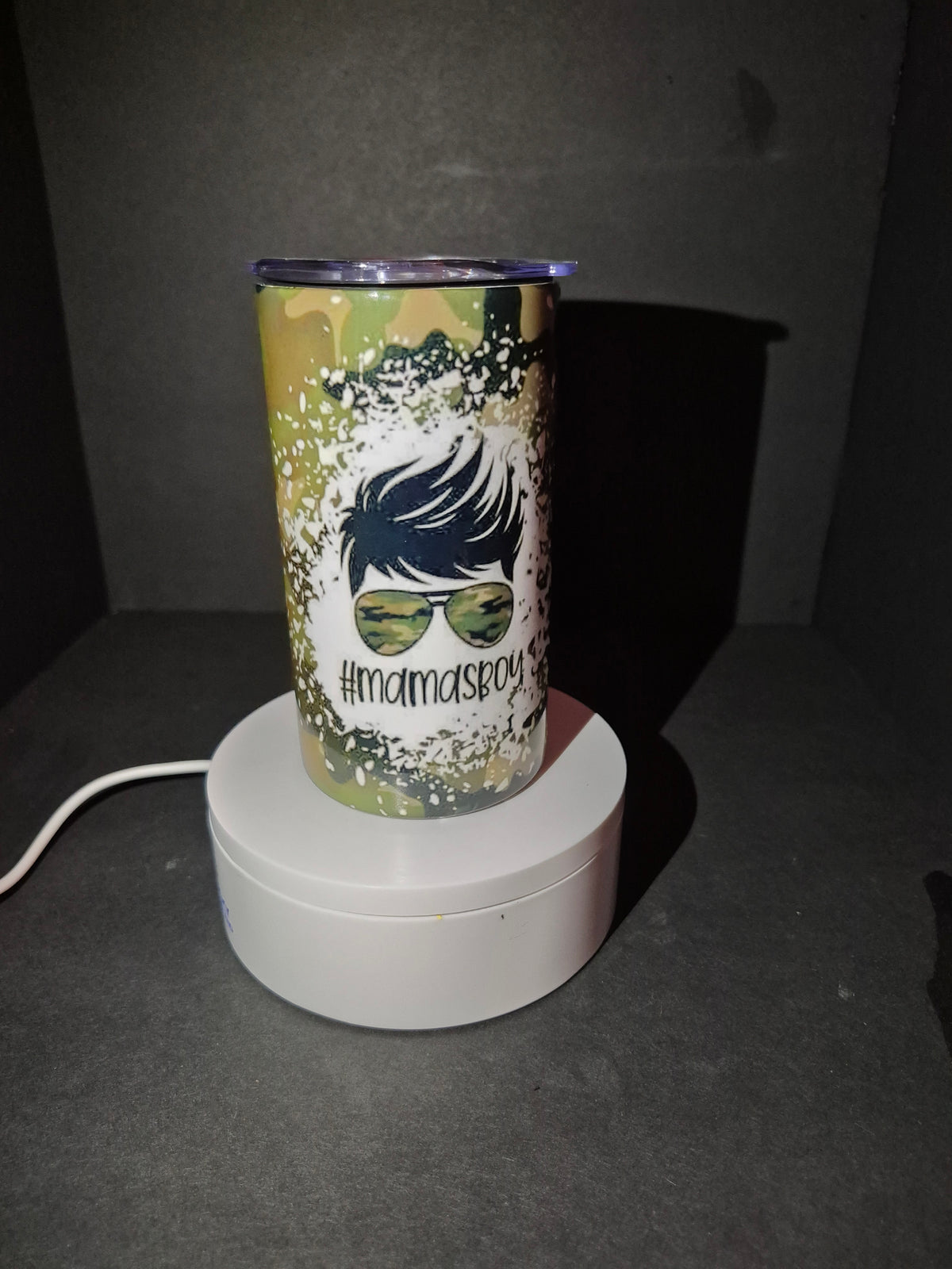 Mama's Boy / Boy Mom matching stainless steel tumbler set